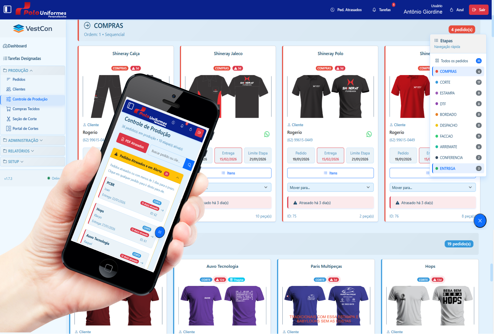 VestPlan - Sistema de Gestão moderno e eficiente.